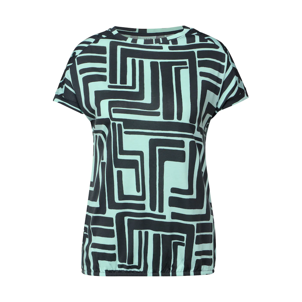 Cecil T-Shirt Mit U-Boot-Ausschnitt