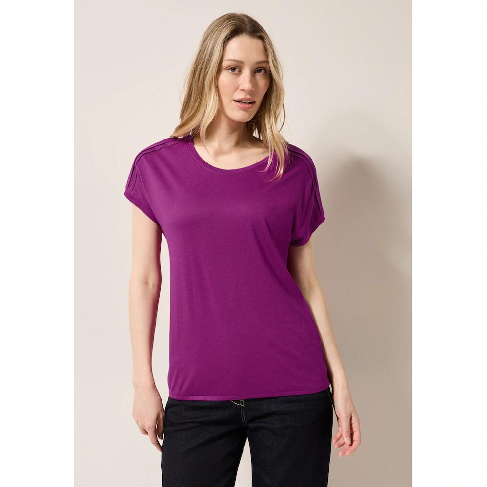 Cecil V-Shirt mit Elastiksaum