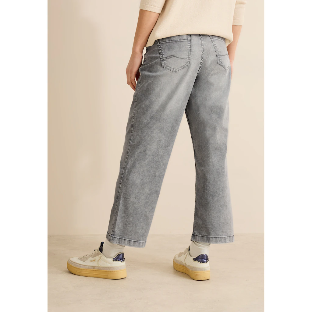 Cecil Weite Jeans softer Materialmix