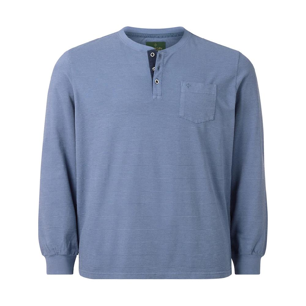 Charles Colby Langarmshirt »Langarmshirt EARL BRYN« (1 Tlg.) Mit Unterschiedlichen Knöpfen