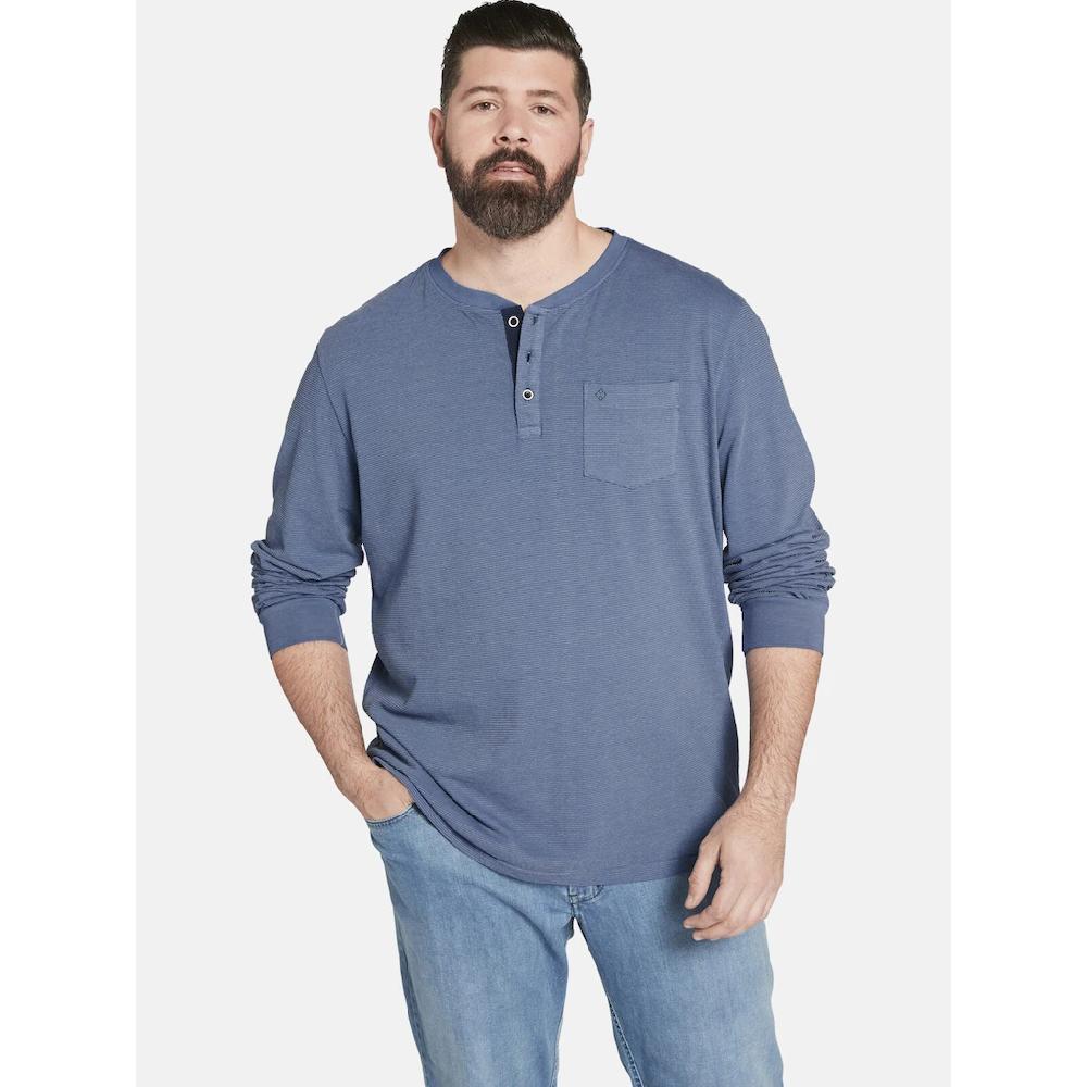 Charles Colby Langarmshirt »Langarmshirt EARL BRYN« (1 tlg.) mit unterschiedlichen Knöpfen