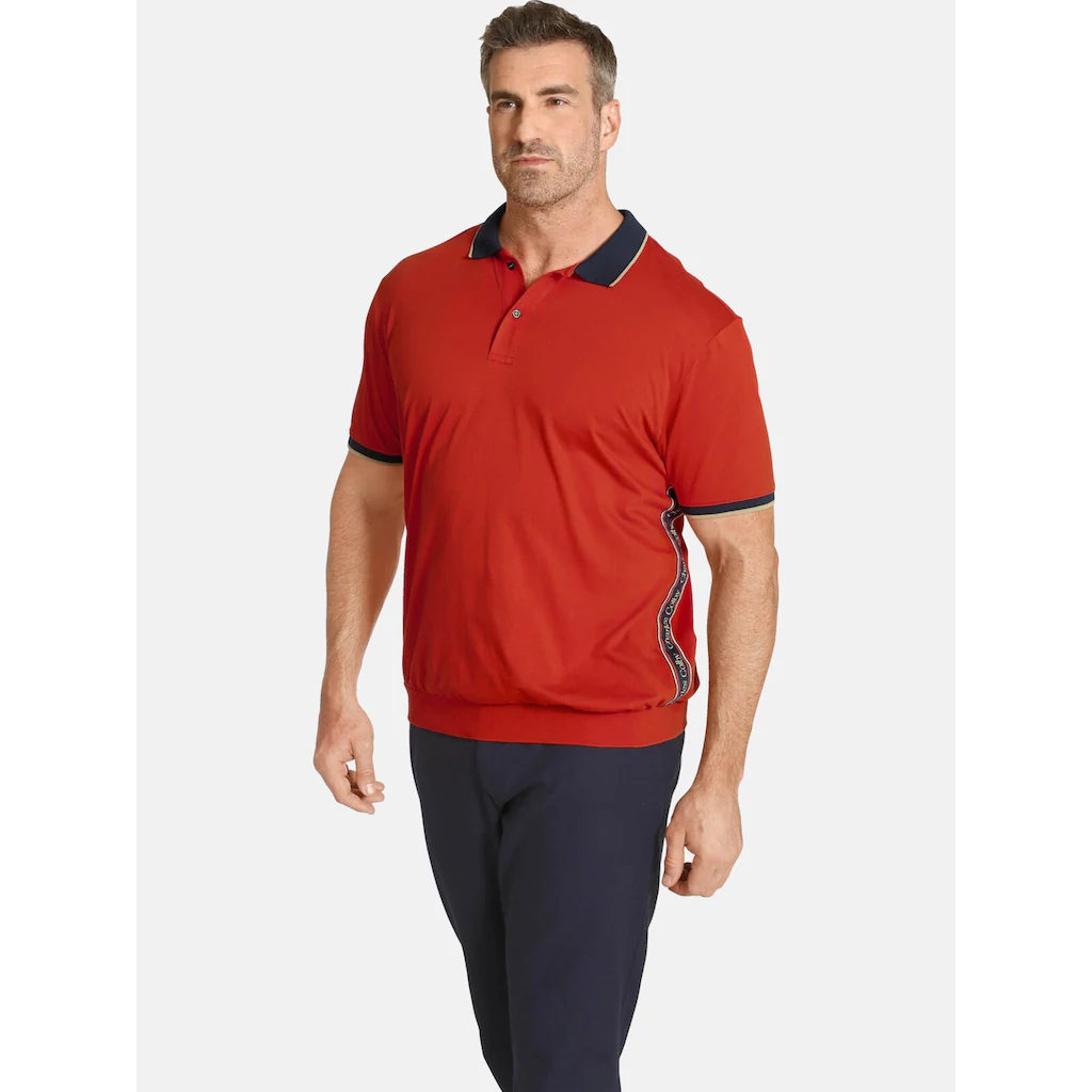 Charles Colby Poloshirt »Poloshirt EARL FIDDERS« (1 tlg.) +Fit Kollektion Seitenprint