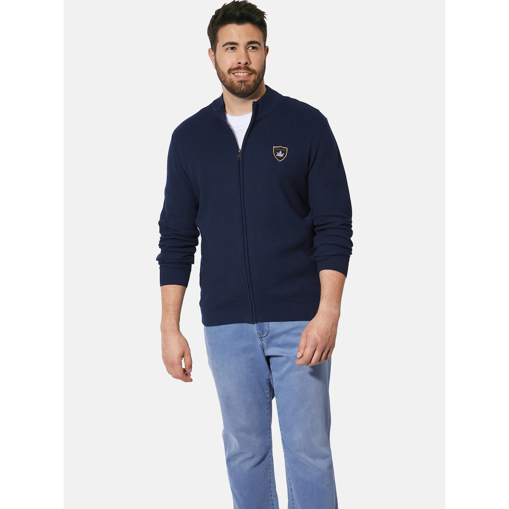 Charles Colby Strickjacke »Strickjacke DUKE THALARIC« Mit Elastischem Saumbund ▷ Kaufen