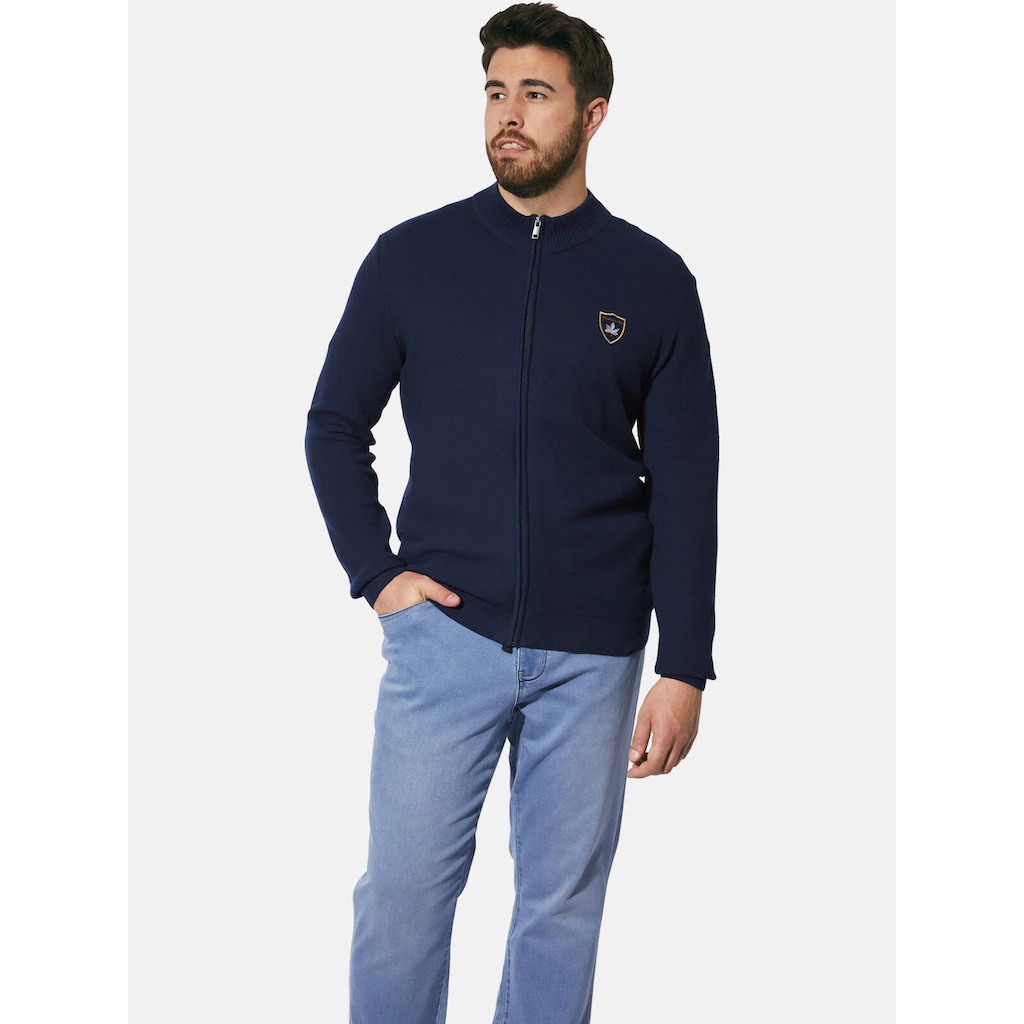Charles Colby Strickjacke »Strickjacke DUKE THALARIC« mit elastischem Saumbund ▷ kaufen