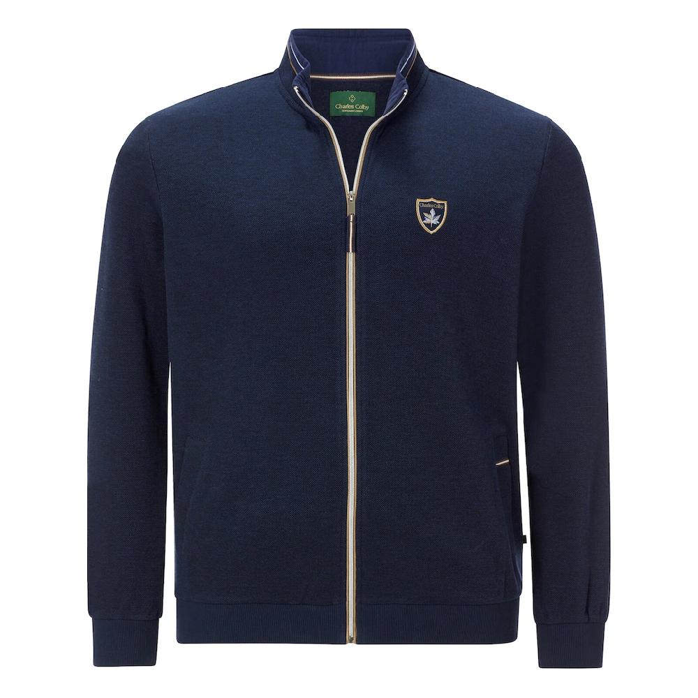 Charles Colby Sweatjacke »Sweatjacke DUKE FITZWILLOW« Mit Ellenbogen-Patches ▷ Kaufen