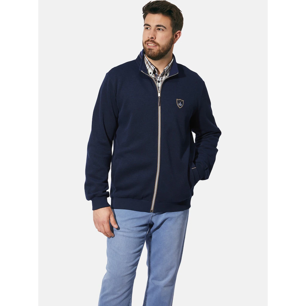 Charles Colby Sweatjacke »Sweatjacke DUKE FITZWILLOW« mit Ellenbogen-Patches ▷ kaufen