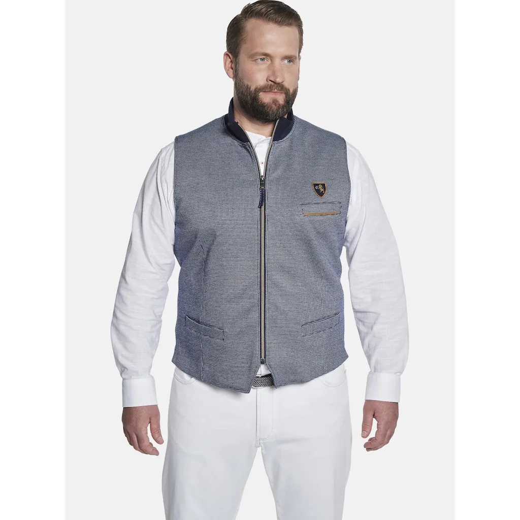 Charles Colby Sweatweste »Sweatweste DUKE MADDOC« (1 tlg.) mit Wappen-Badge ▷ bestellen