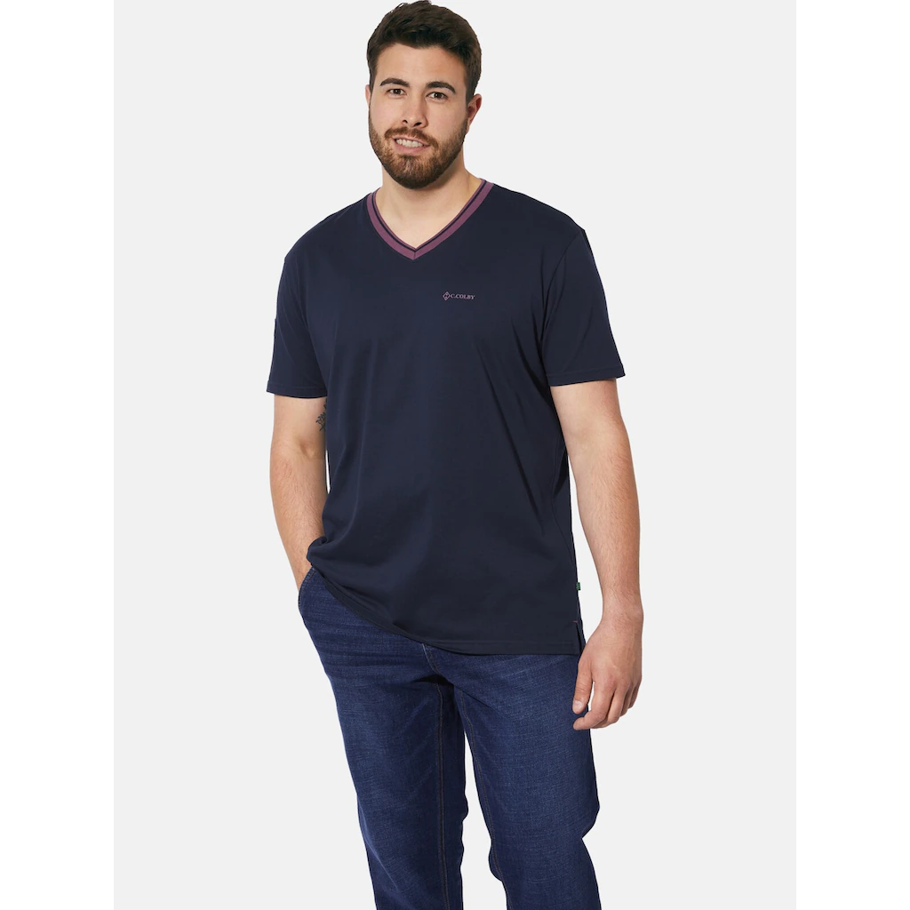Charles Colby T-Shirt »Doppelpack T-Shirt EARL EDELEY« (2 Tlg.)