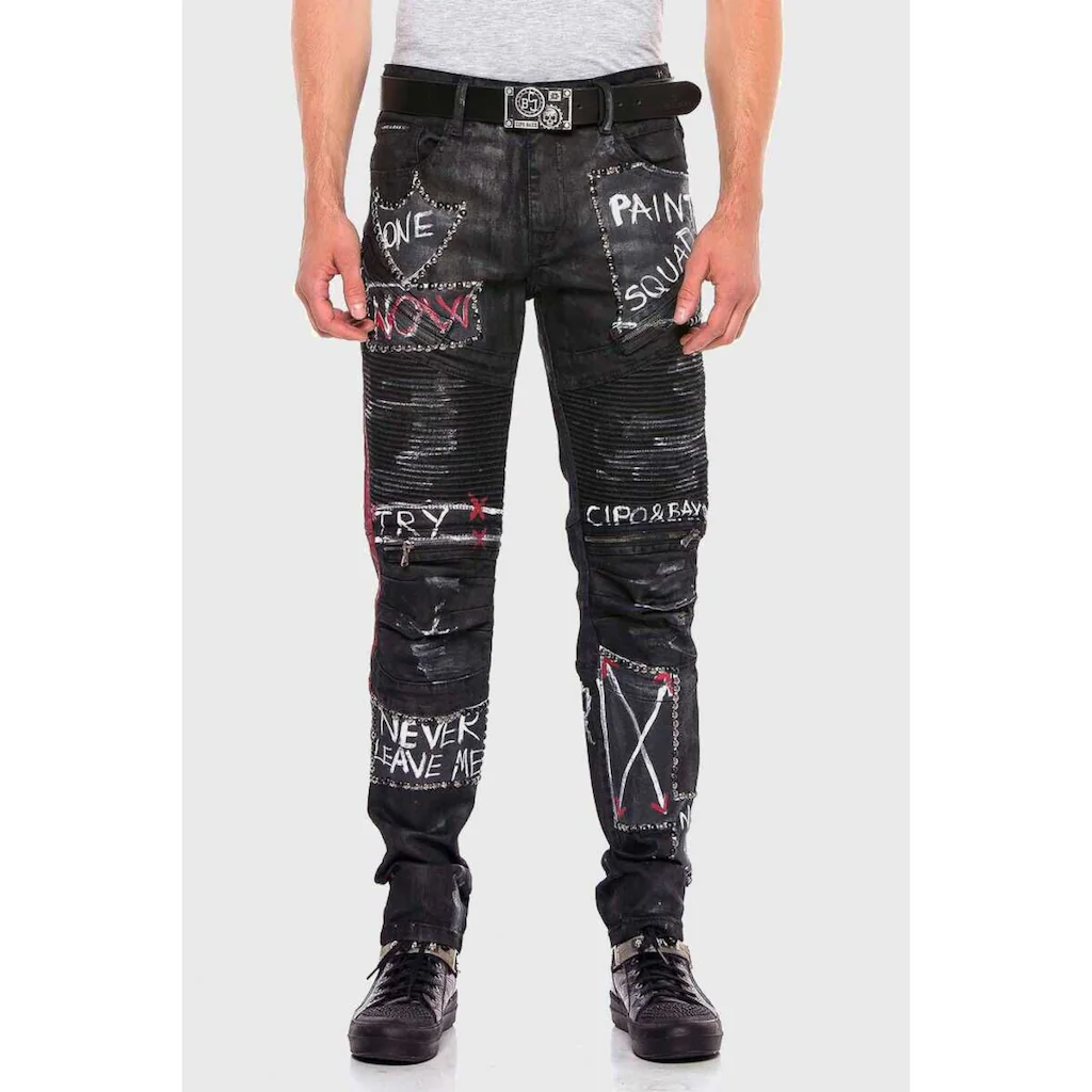 Cipo & Baxx 5-Pocket-Jeans »Jeans« im trendigen Design