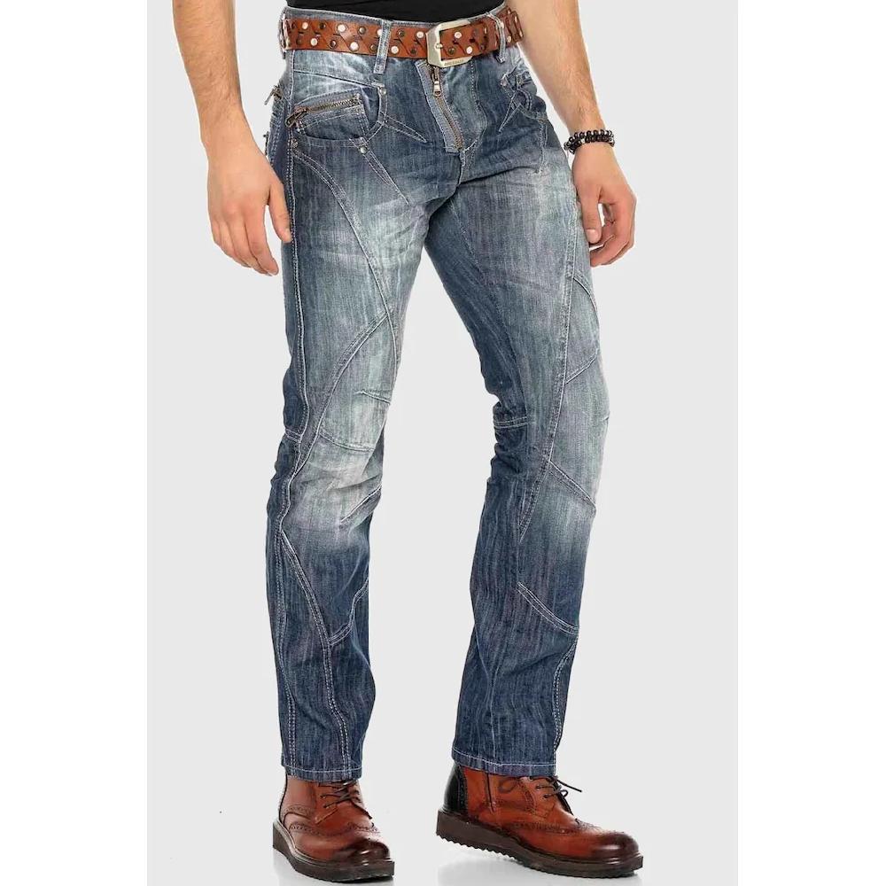 Cipo & Baxx 5-Pocket-Jeans »Jeans« Im Used-Look