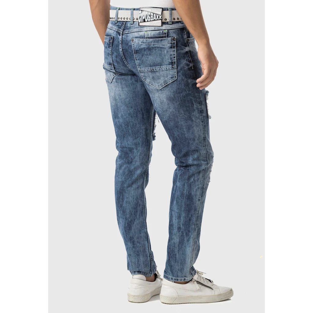 Cipo & Baxx 5-Pocket-Jeans »Jeans« Im Used-Look