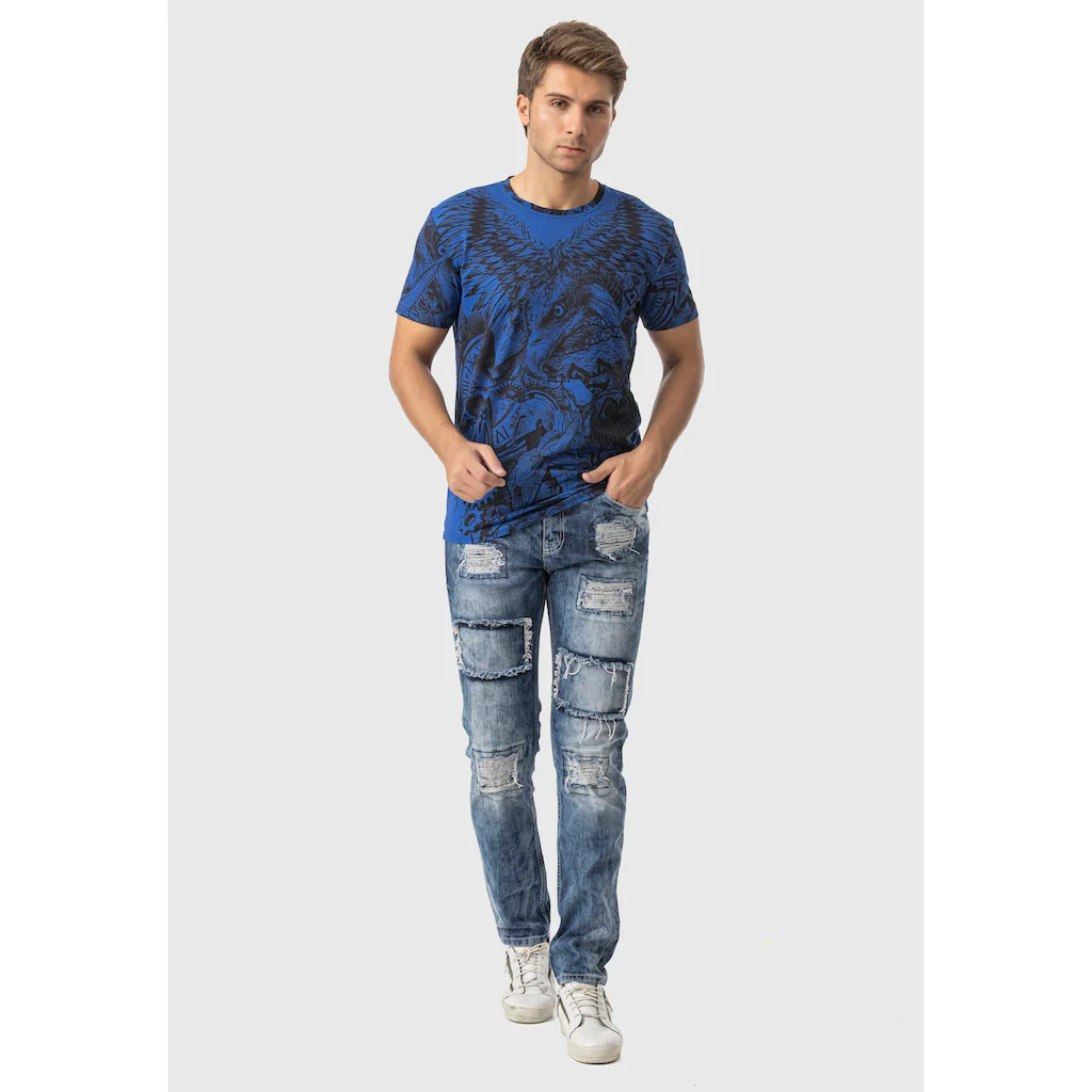 Cipo & Baxx 5-Pocket-Jeans »Jeans« Im Used-Look
