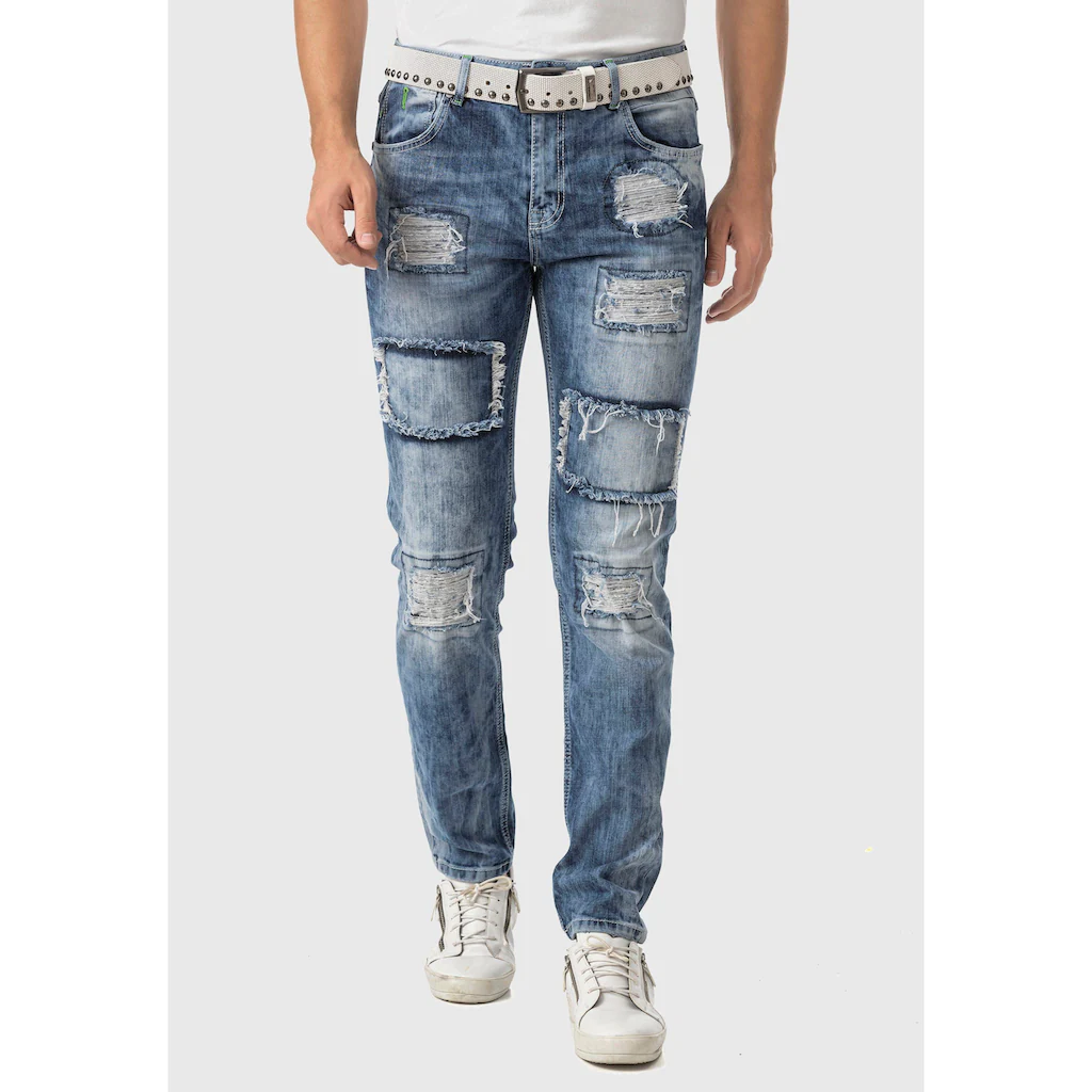 Cipo & Baxx 5-Pocket-Jeans »Jeans« im Used-Look