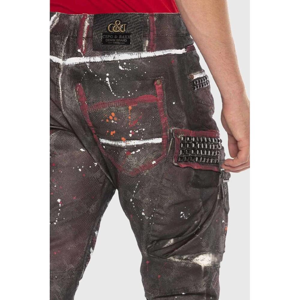 Cipo & Baxx 5-Pocket-Jeans »Jeans« Mit Coolem Print