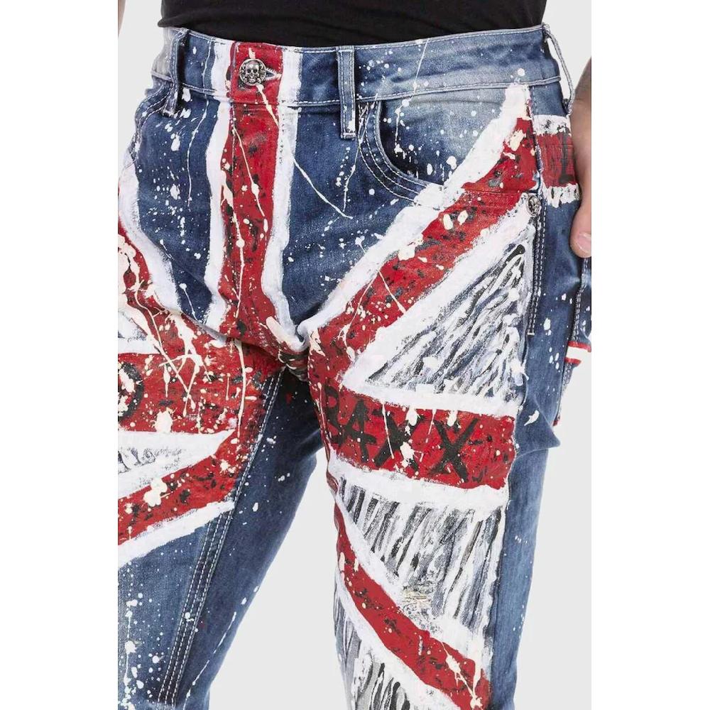 Cipo & Baxx 5-Pocket-Jeans »Jeans« Mit Coolem Print