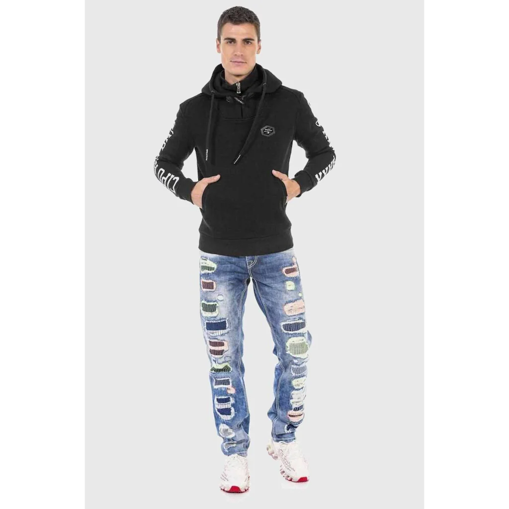 Cipo & Baxx 5-Pocket-Jeans »Jeans« Mit Farbigen Ziernähten