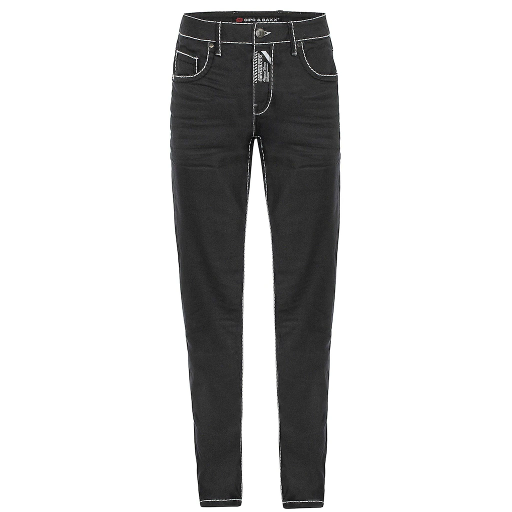 Cipo & Baxx 5-Pocket-Jeans »Jeans« Mit Trendigen Kontrastnähten CD710