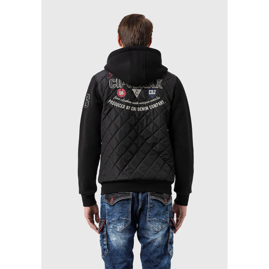 Cipo & Baxx Allwetterjacke »Jacke« Mit Kapuze Mit Stickereien