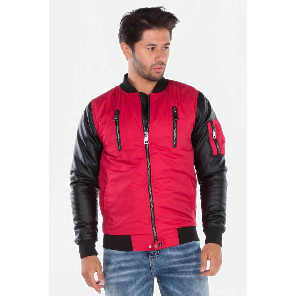 Cipo & Baxx Bikerjacke »Jacke« ohne Kapuze in Slim-Fit CJ-175 ▷ bestellen