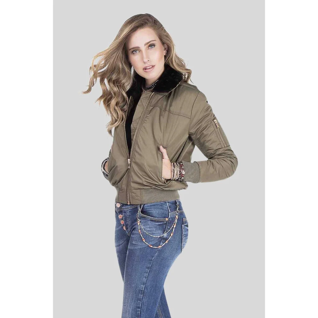 Cipo & Baxx Bomberjacke »Jacke« Ohne Kapuze