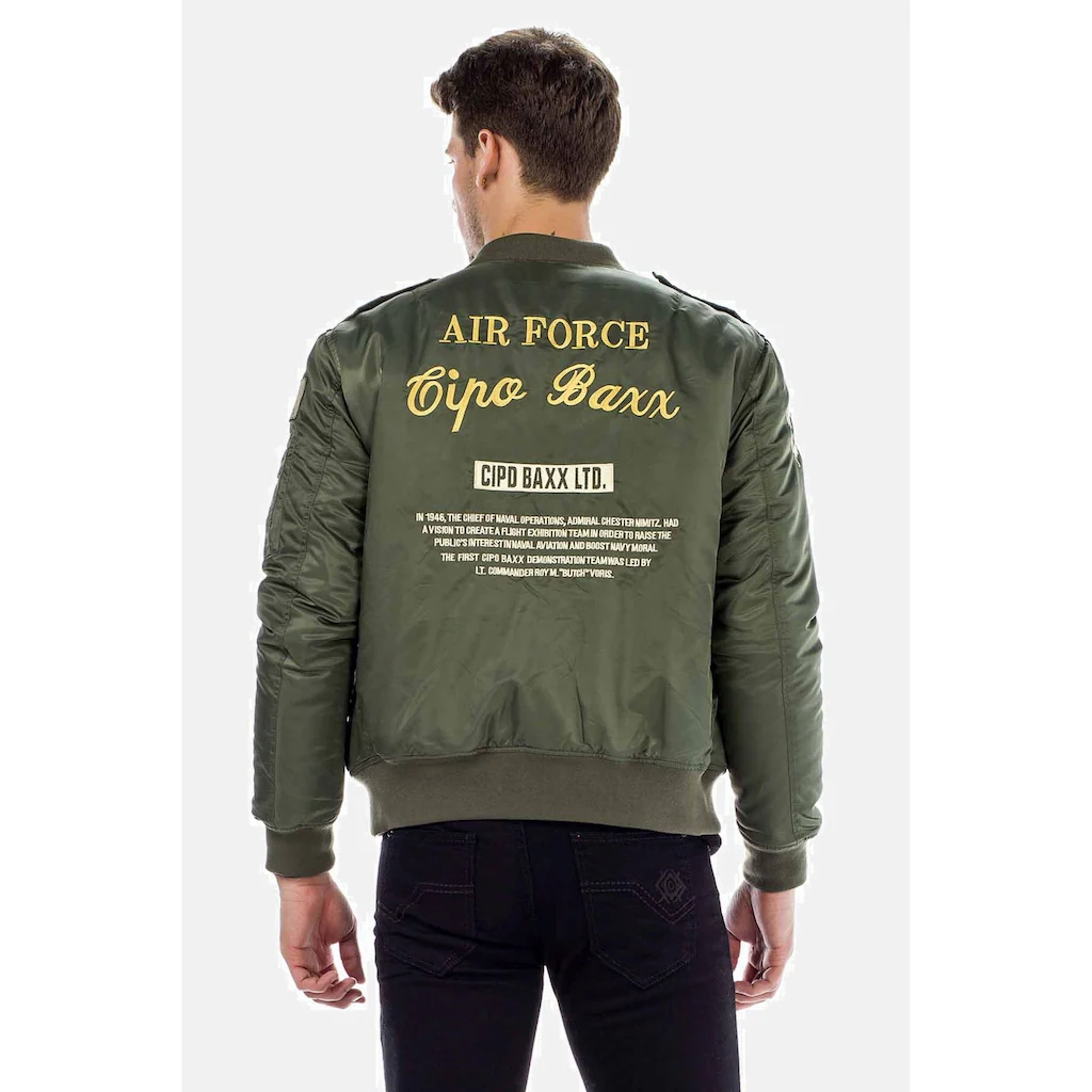 Cipo & Baxx Bomberjacke »Jacke« Ohne Kapuze In Regular-Fit CM-133 ▷ Bestellen