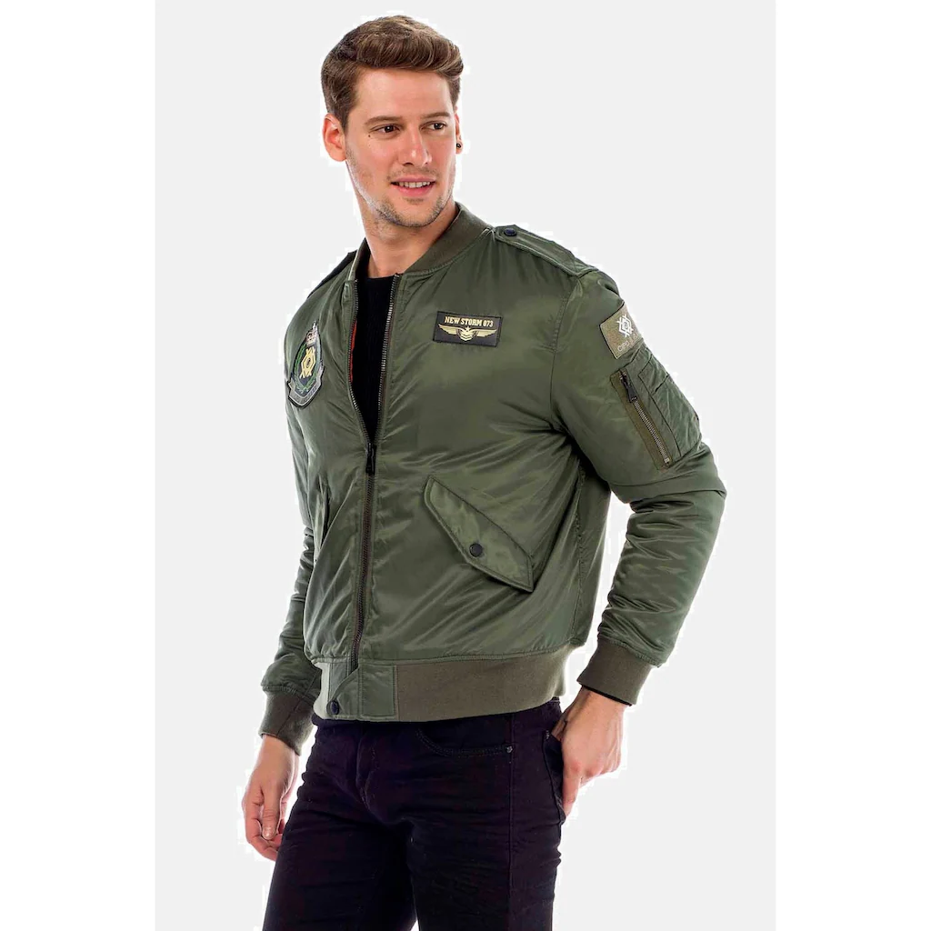 Cipo & Baxx Bomberjacke »Jacke« Ohne Kapuze In Regular-Fit CM-133 ▷ Bestellen