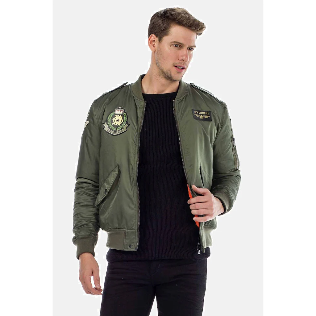 Cipo & Baxx Bomberjacke »Jacke« ohne Kapuze in Regular-Fit CM-133 ▷ bestellen