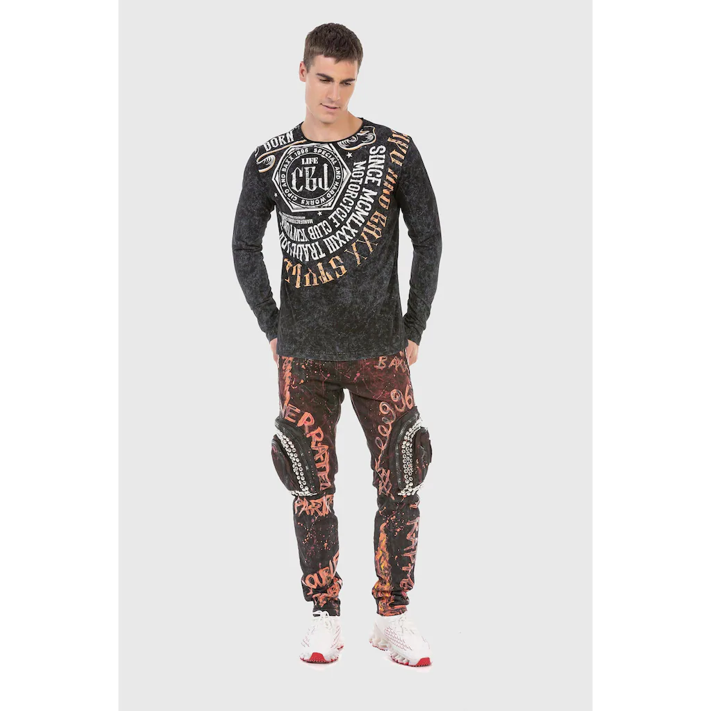 Cipo & Baxx Cargojeans »Jeans« Mit Cargo-Taschen