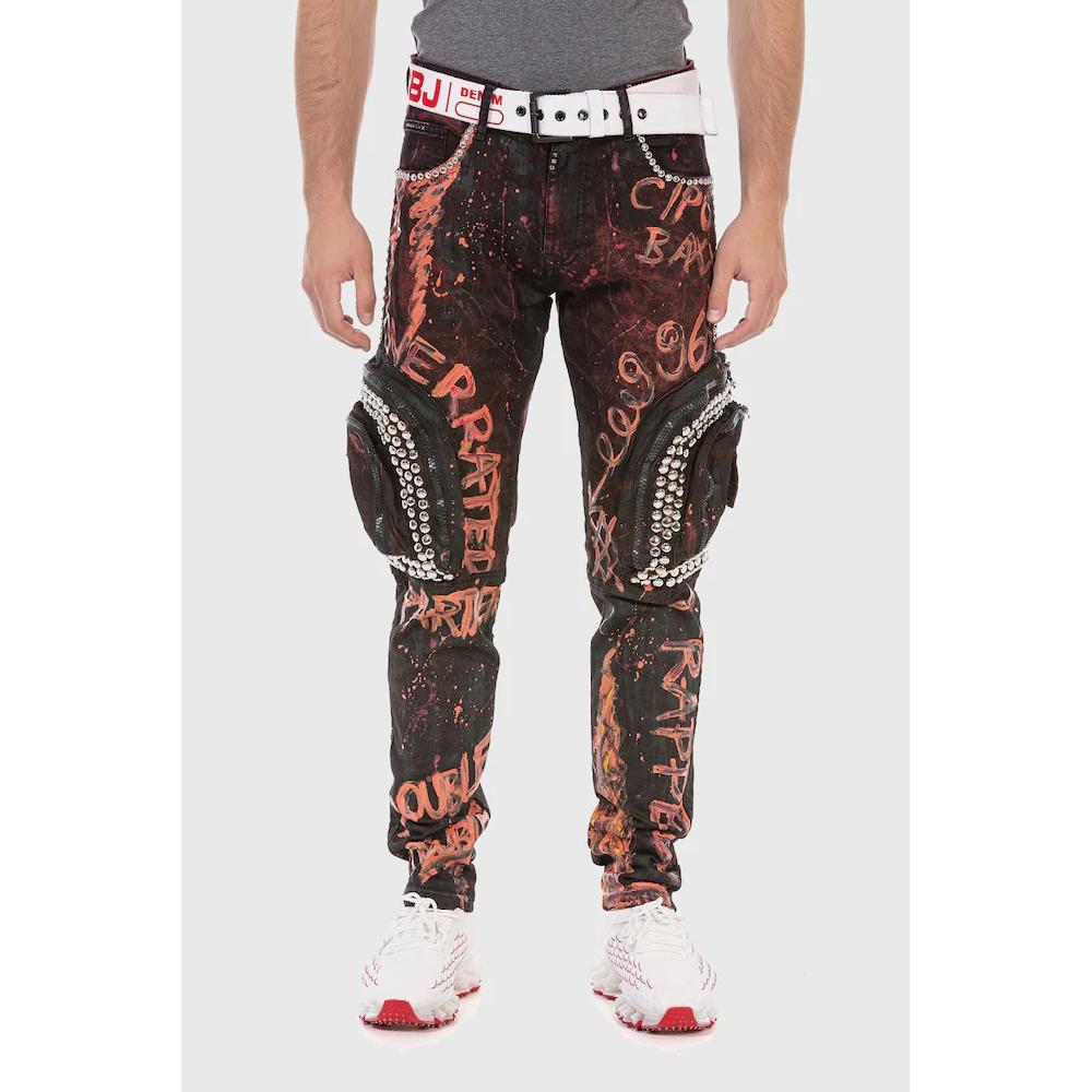 Cipo & Baxx Cargojeans »Jeans« mit Cargo-Taschen