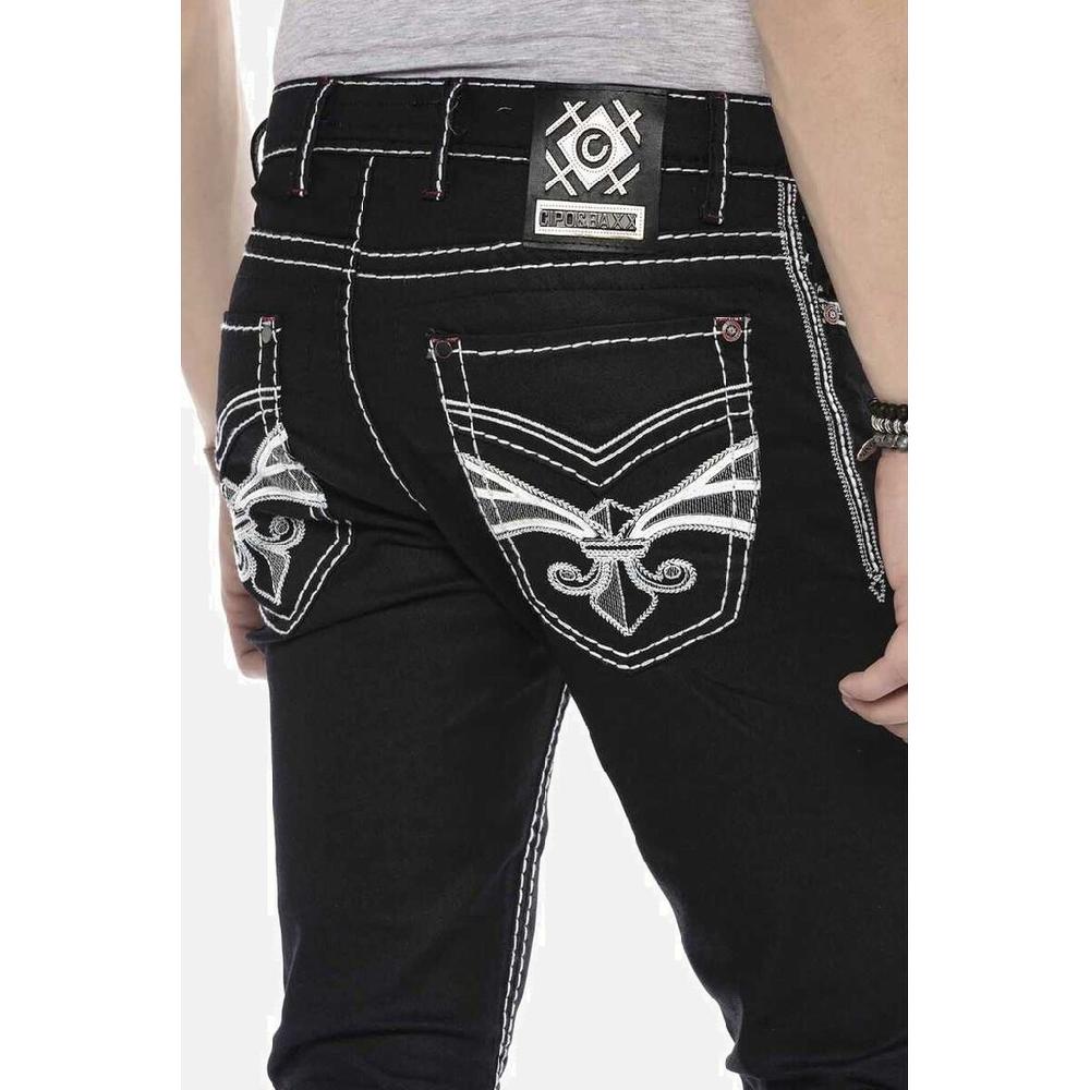 Cipo & Baxx Gerade Jeans »Jeans« Mit Farblich Abgehobenen Nähten CD553 ▷ Kaufen