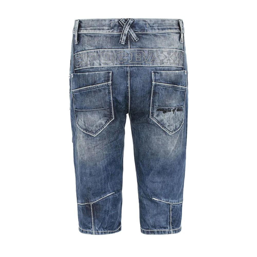 Cipo & Baxx Jeansbermudas »Bermuda & Short« mit Applikationen und Ziernähten CK101 ▷ für