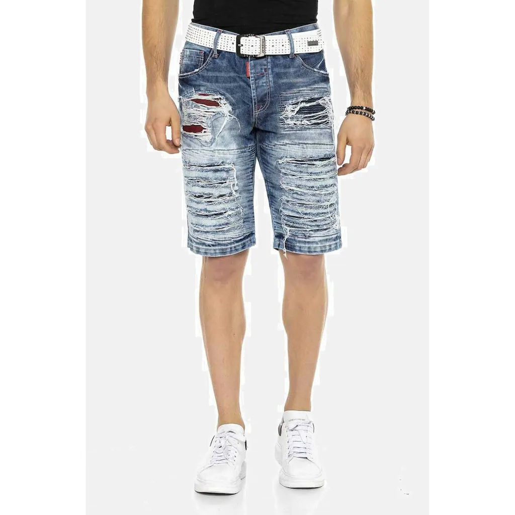 Cipo & Baxx Jeansbermudas »Bermuda & Short« Mit Reißverschluss CK219 ▷ Kaufen