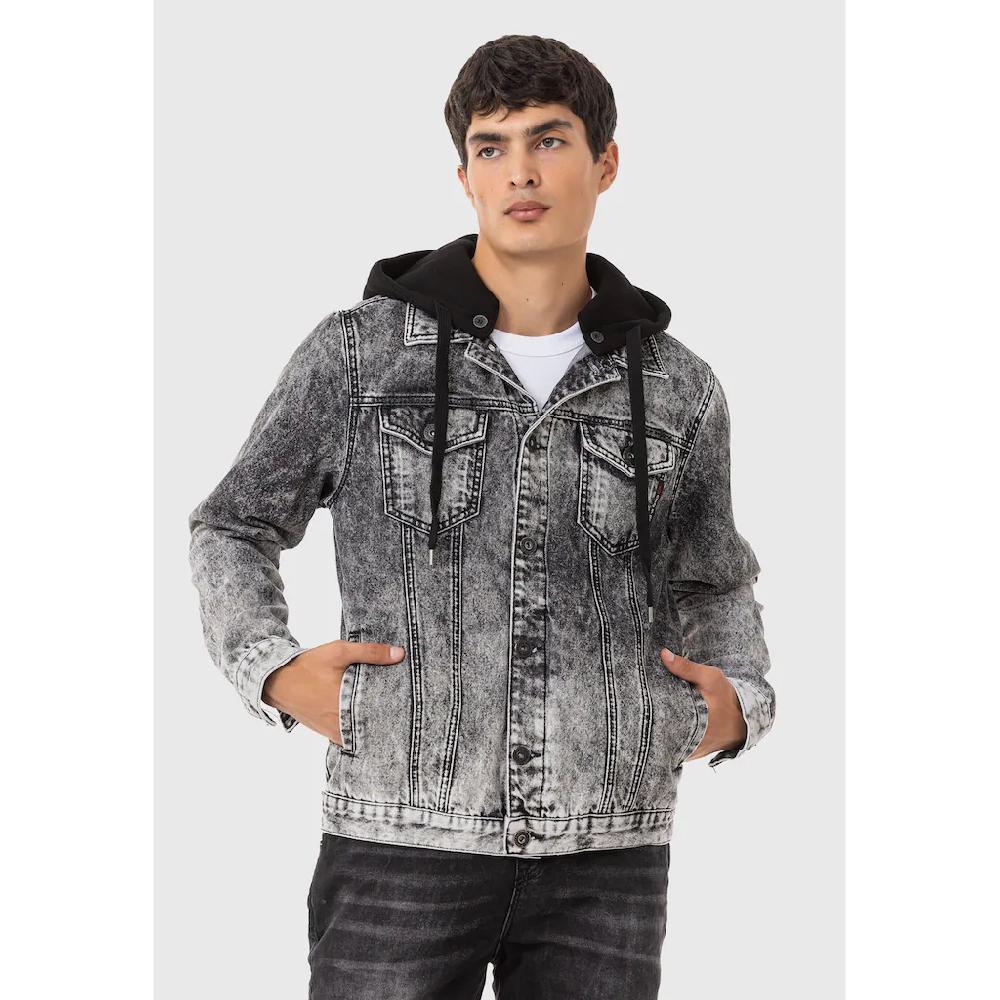 Cipo & Baxx Jeansjacke »Jacke« mit Kapuze