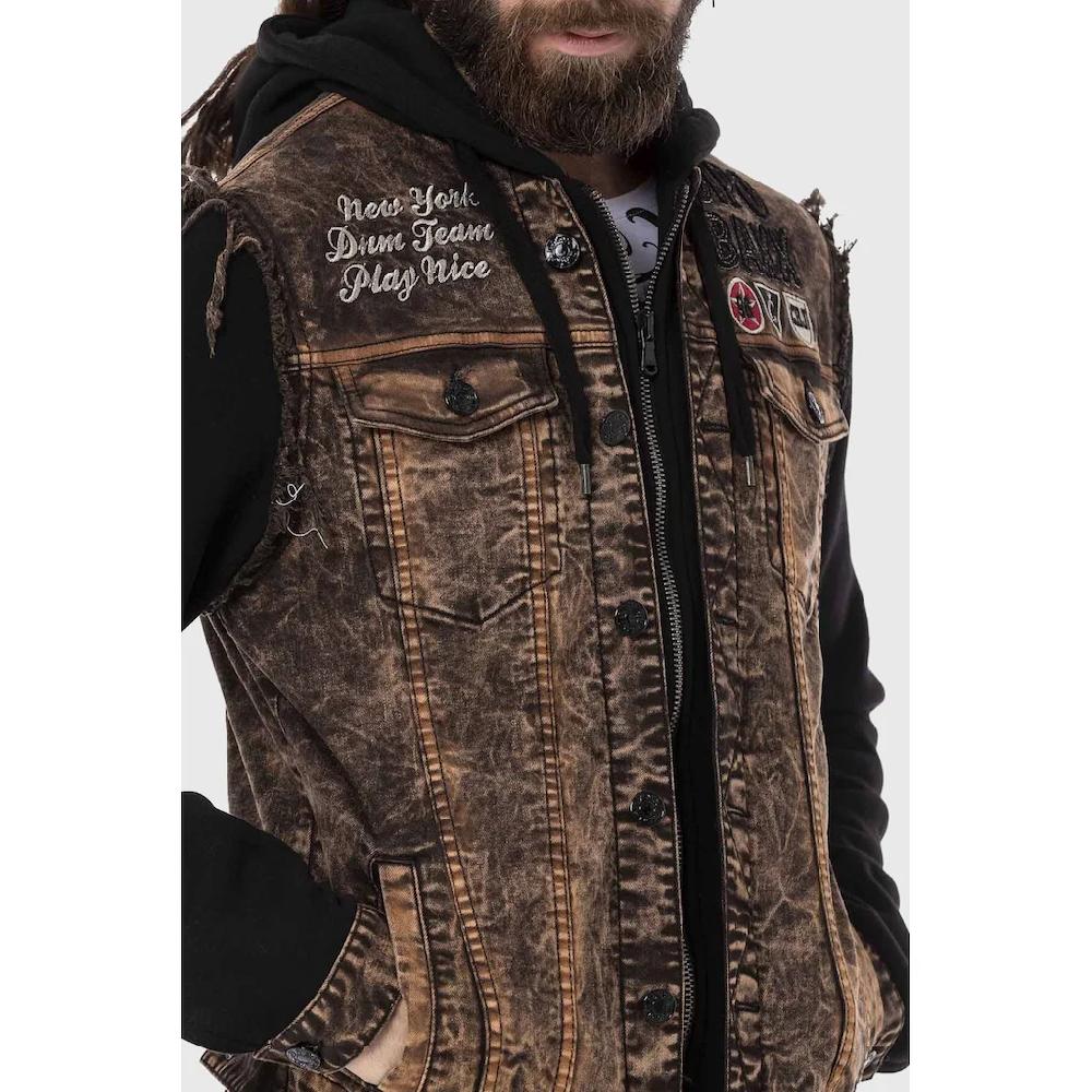 Cipo & Baxx Jeansjacke »Jacke« Ohne Kapuze Im Trendigen Design