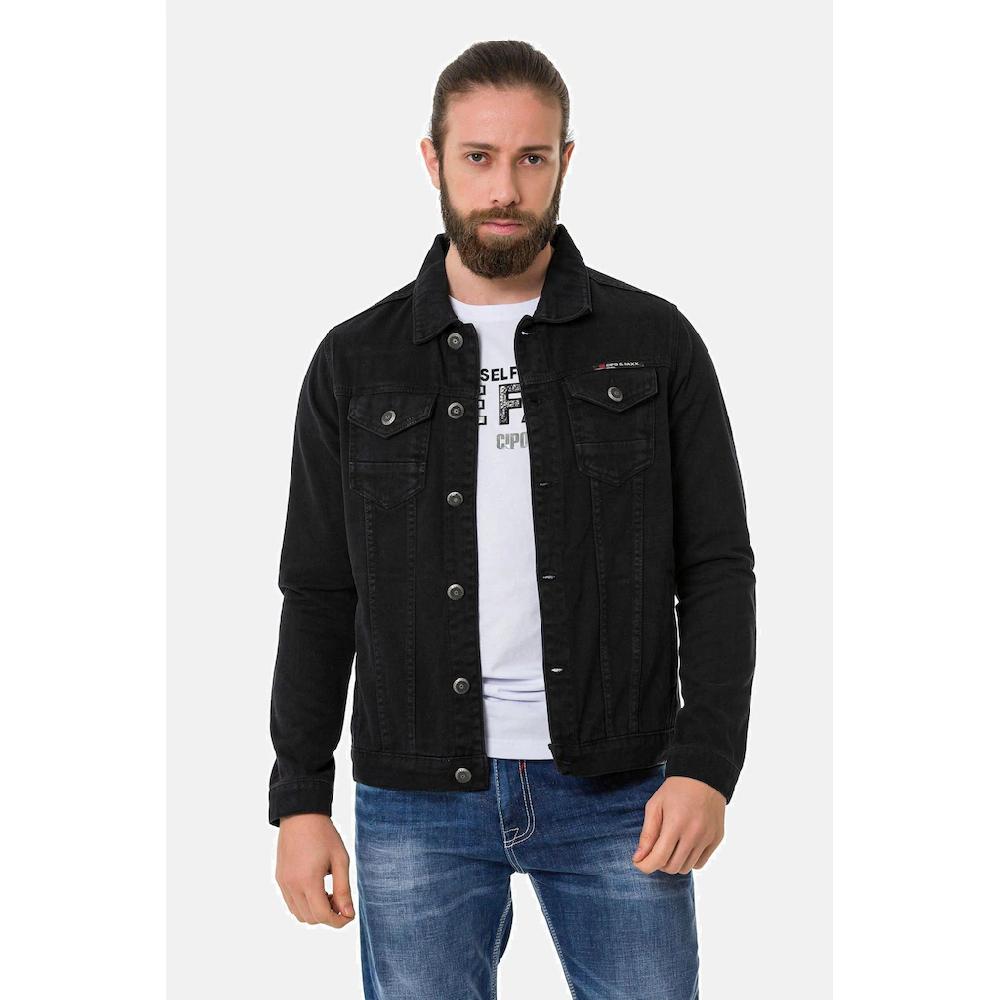Cipo & Baxx Jeansjacke »Jacke« ohne Kapuze mit Knopfleiste CJ289 ▷ für