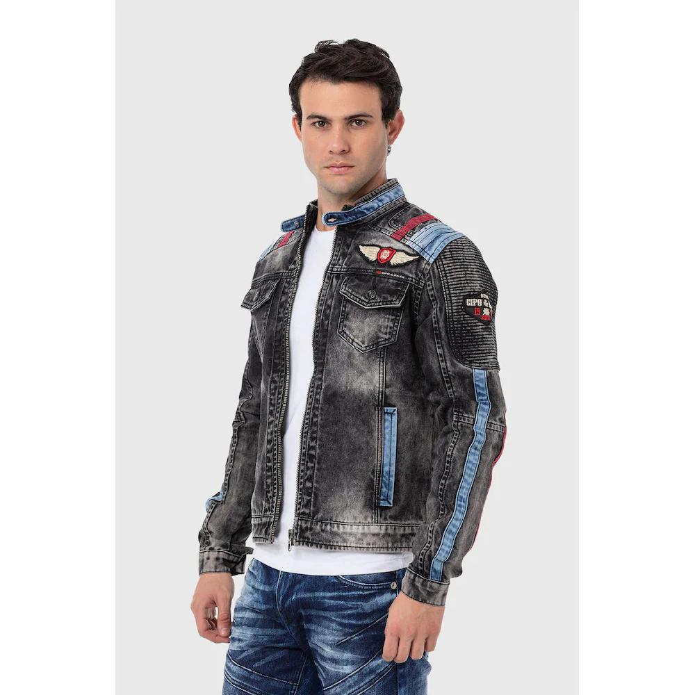 Cipo & Baxx Jeansjacke »'Jeans Jacket'« Ohne Kapuze