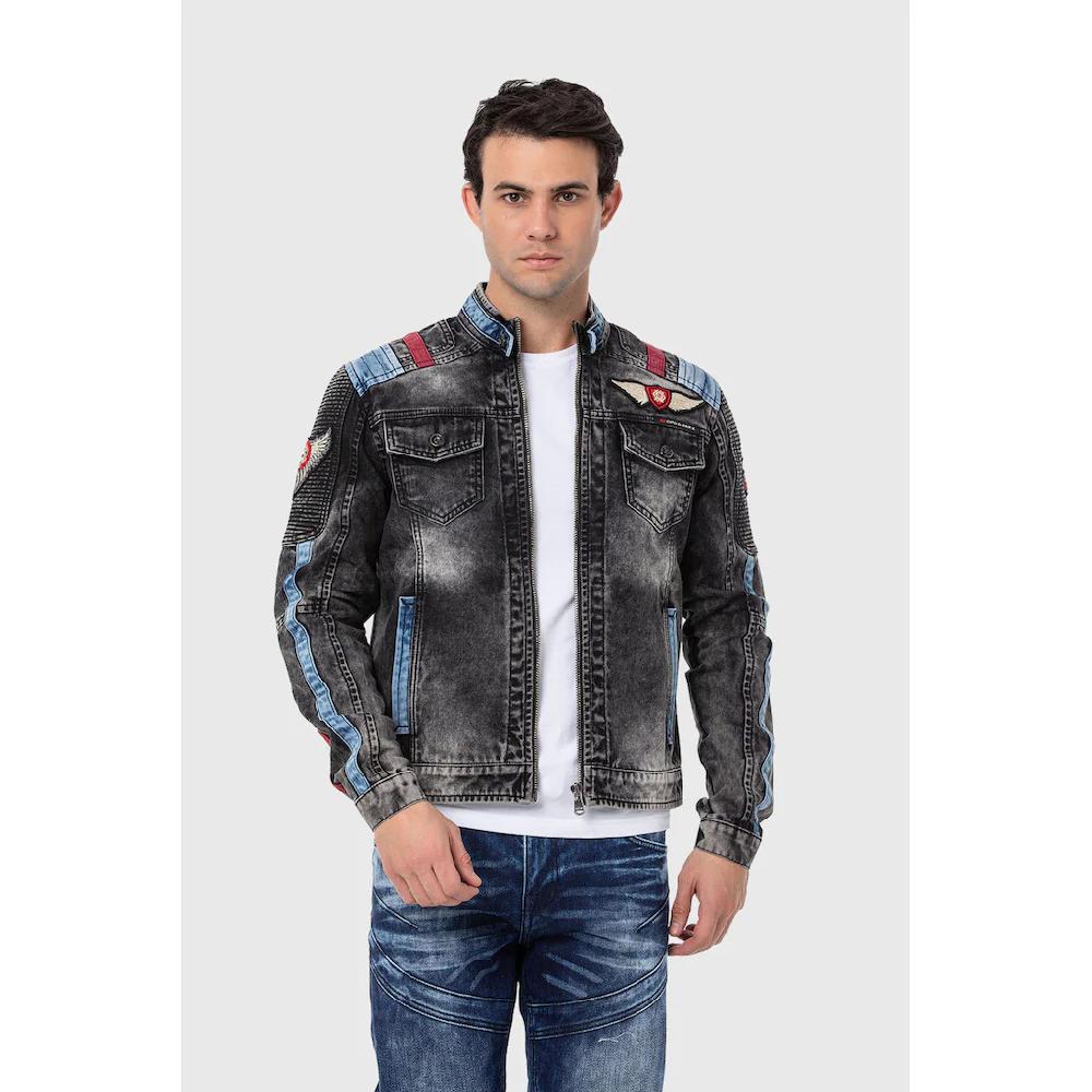 Cipo & Baxx Jeansjacke »'Jeans Jacket'« ohne Kapuze