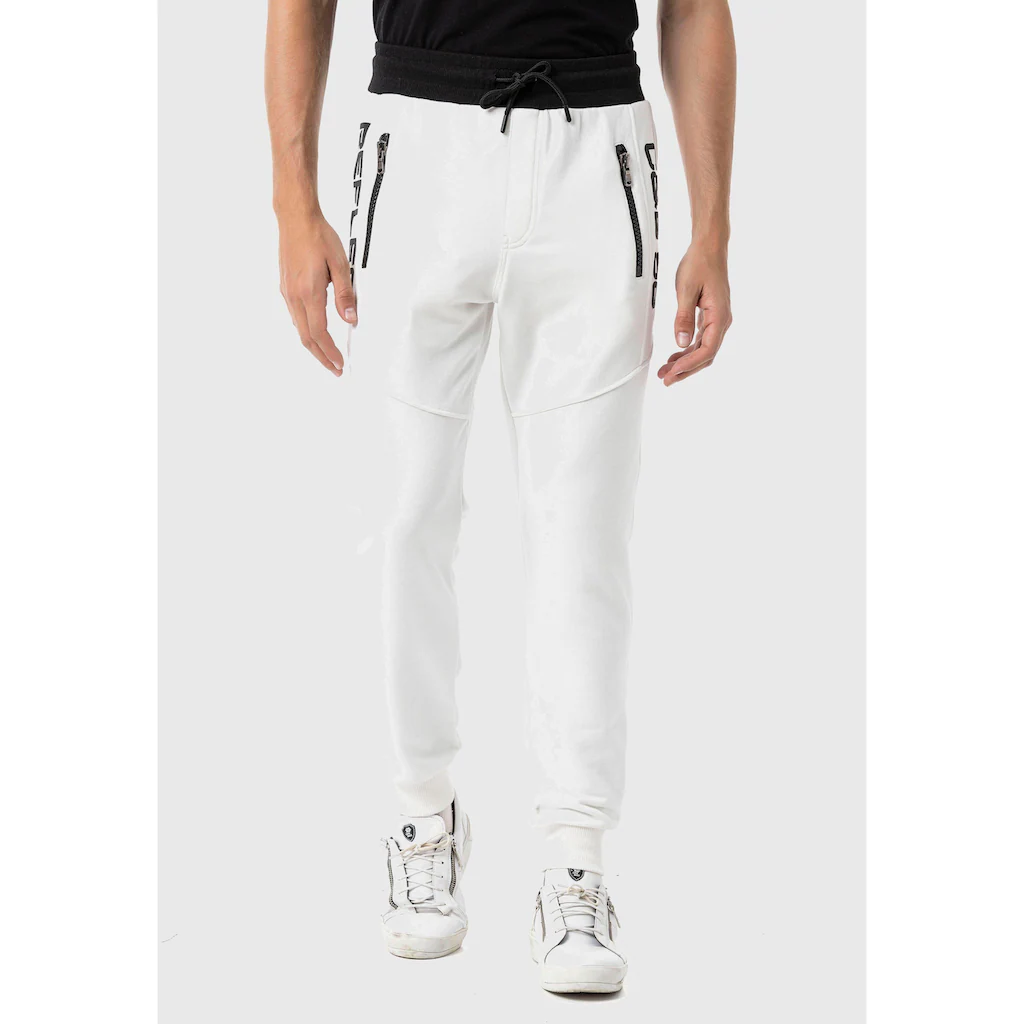 Cipo & Baxx Jogginghose »HOMEWEAR« mit dezenten Print an den Beinen