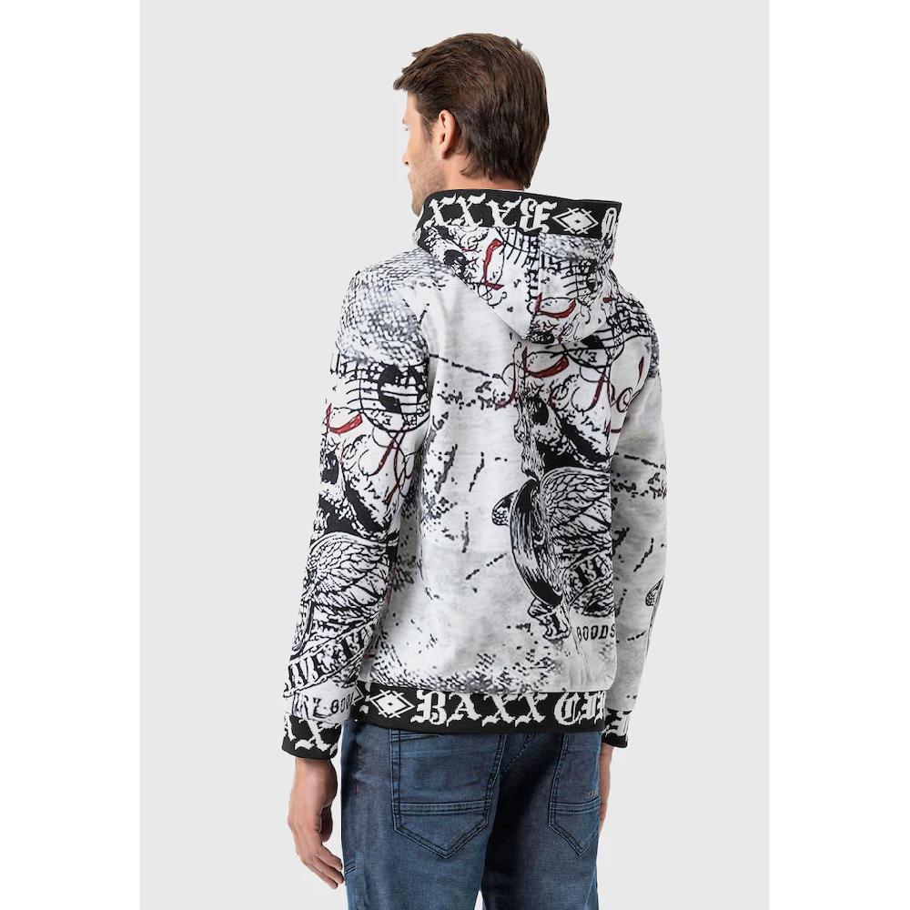 Cipo & Baxx Kapuzenpullover »Sweatshirts« Mit Allover-Print ▷ Bestellen