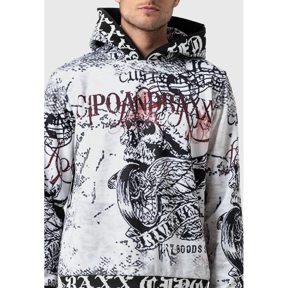 Cipo & Baxx Kapuzenpullover »Sweatshirts« Mit Allover-Print ▷ Bestellen