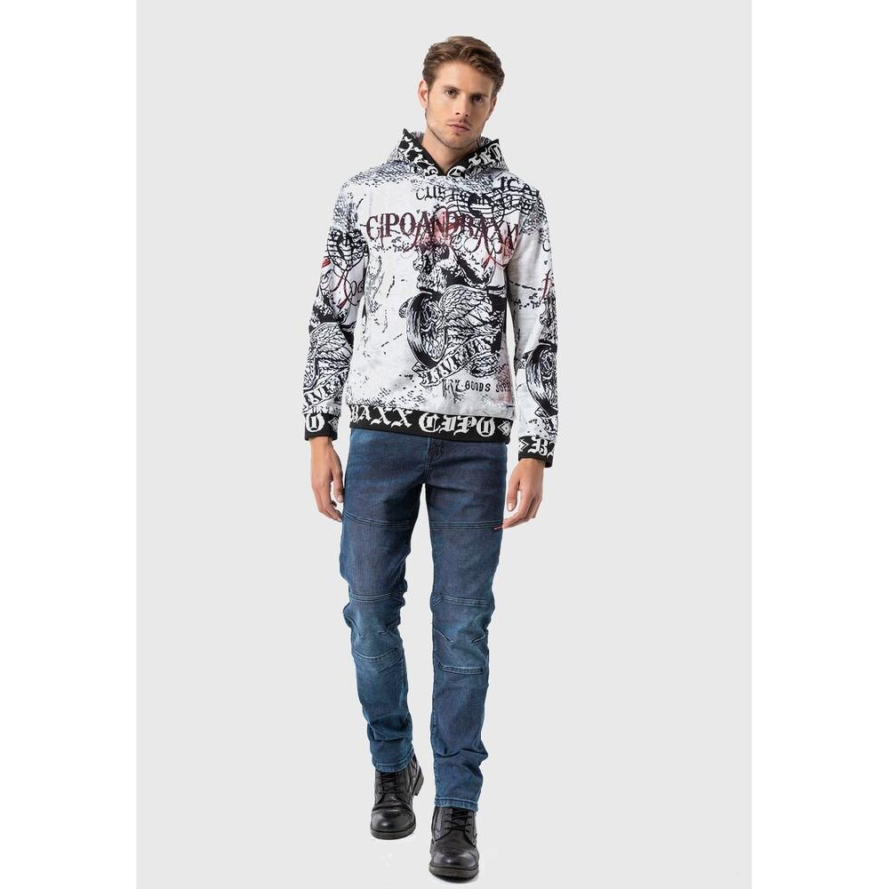 Cipo & Baxx Kapuzenpullover »Sweatshirts« Mit Allover-Print ▷ Bestellen