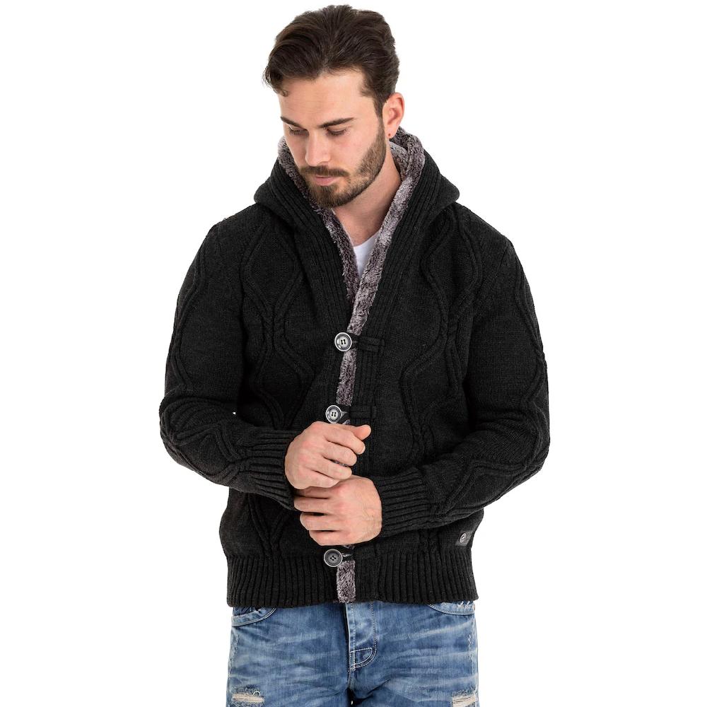 Cipo & Baxx Kapuzenstrickjacke Im Sale