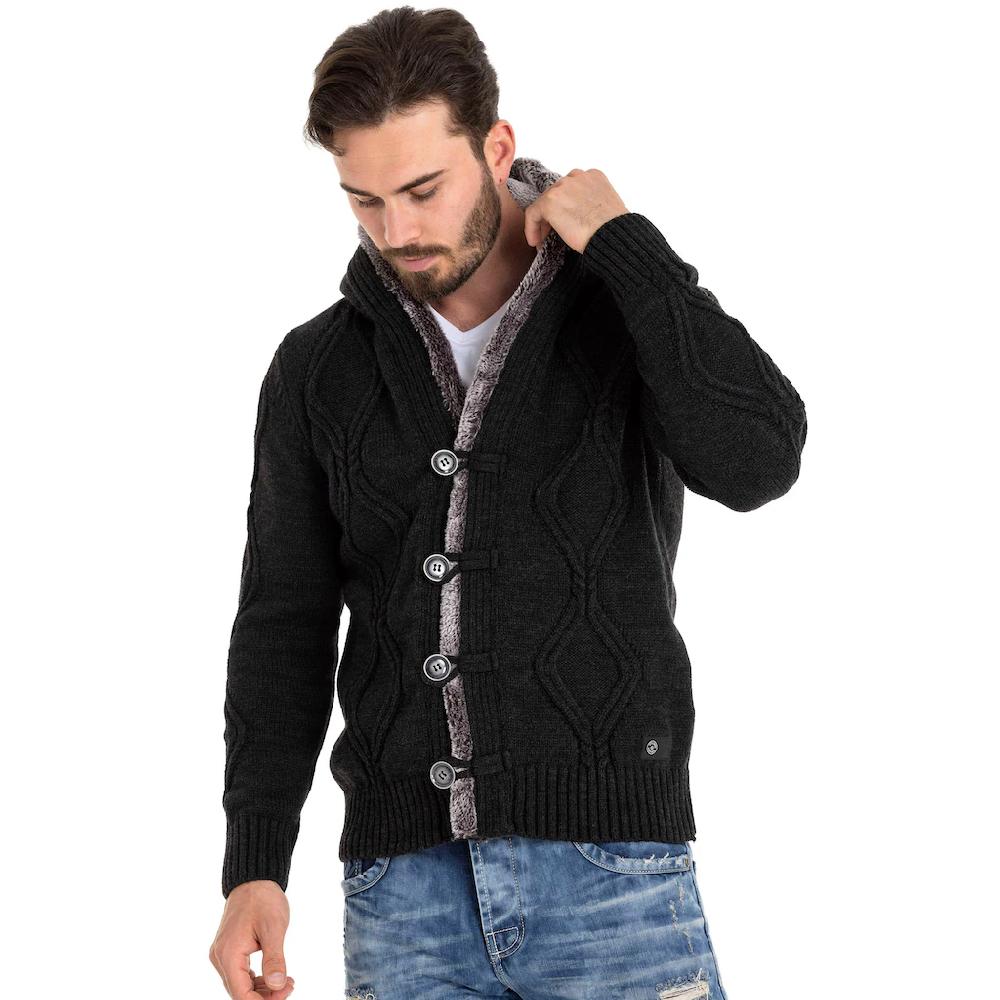 Cipo & Baxx Kapuzenstrickjacke Im Sale