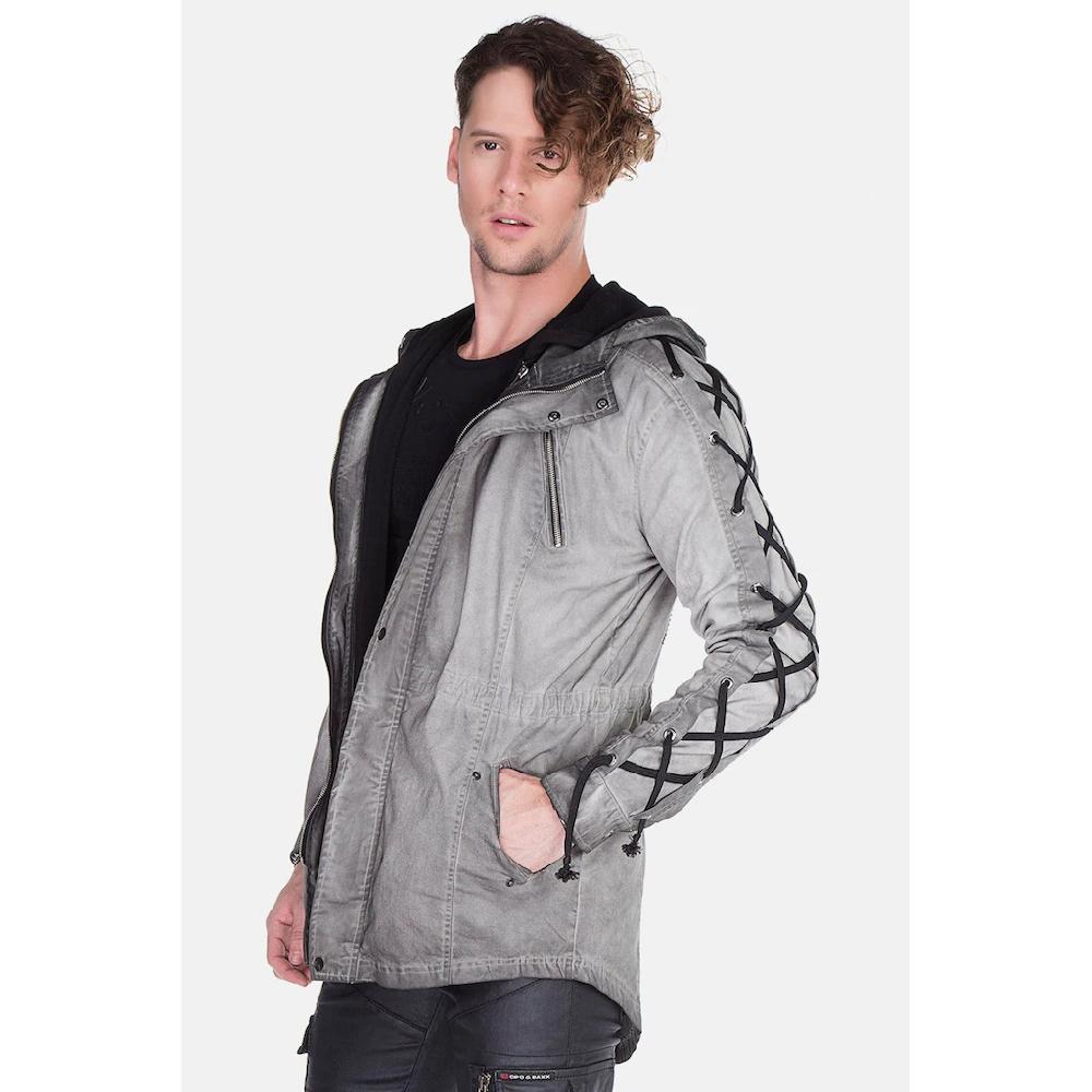 Cipo & Baxx Outdoorjacke »Jacke« Mit Kapuze Mit Rückendetail CJ-183 ▷ Bestellen