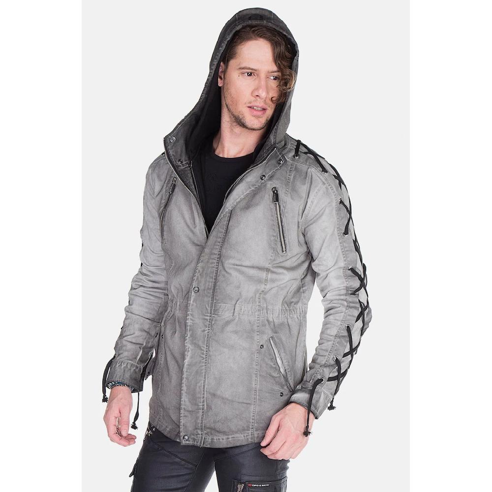Cipo & Baxx Outdoorjacke »Jacke« Mit Kapuze Mit Rückendetail CJ-183 ▷ Bestellen