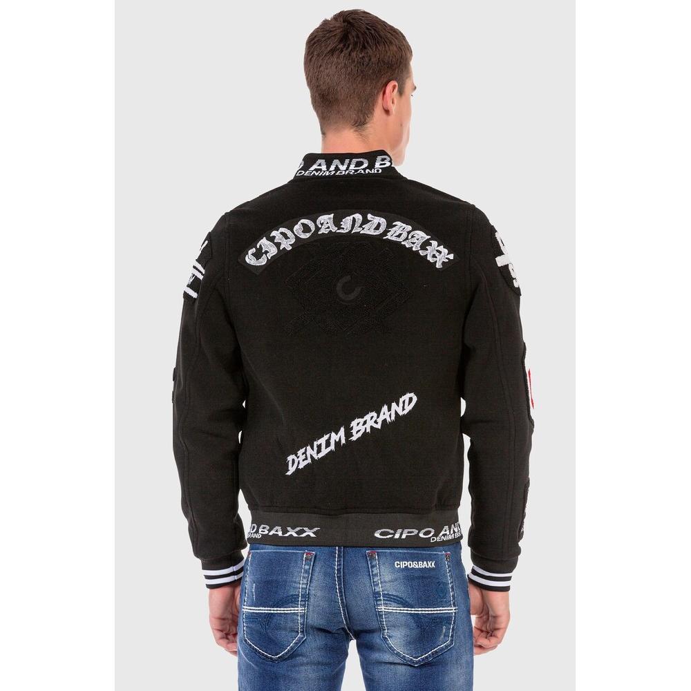 Cipo & Baxx Outdoorjacke »Jacke« Ohne Kapuze Mit Coolen Stickereien