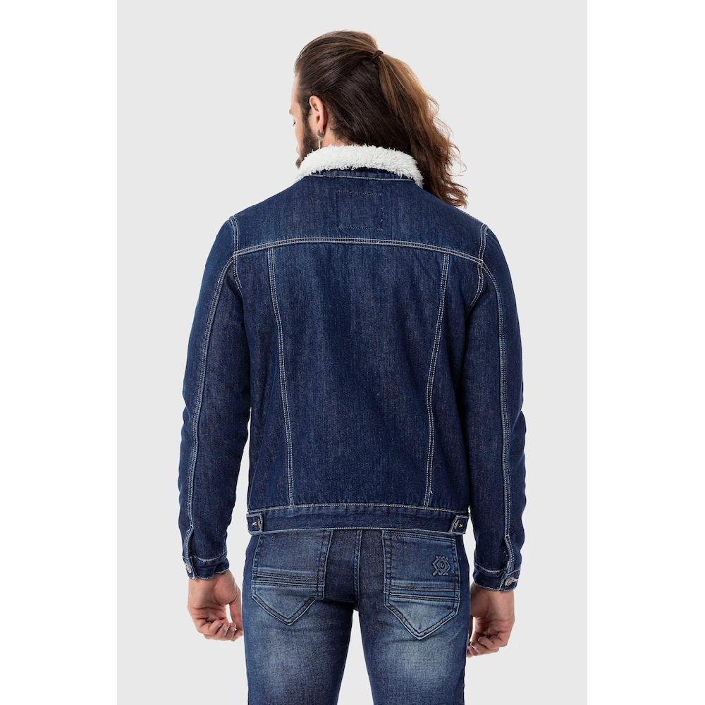 Cipo & Baxx Outdoorjacke »Jacke« Ohne Kapuze Mit Kunstpelz-Kragen