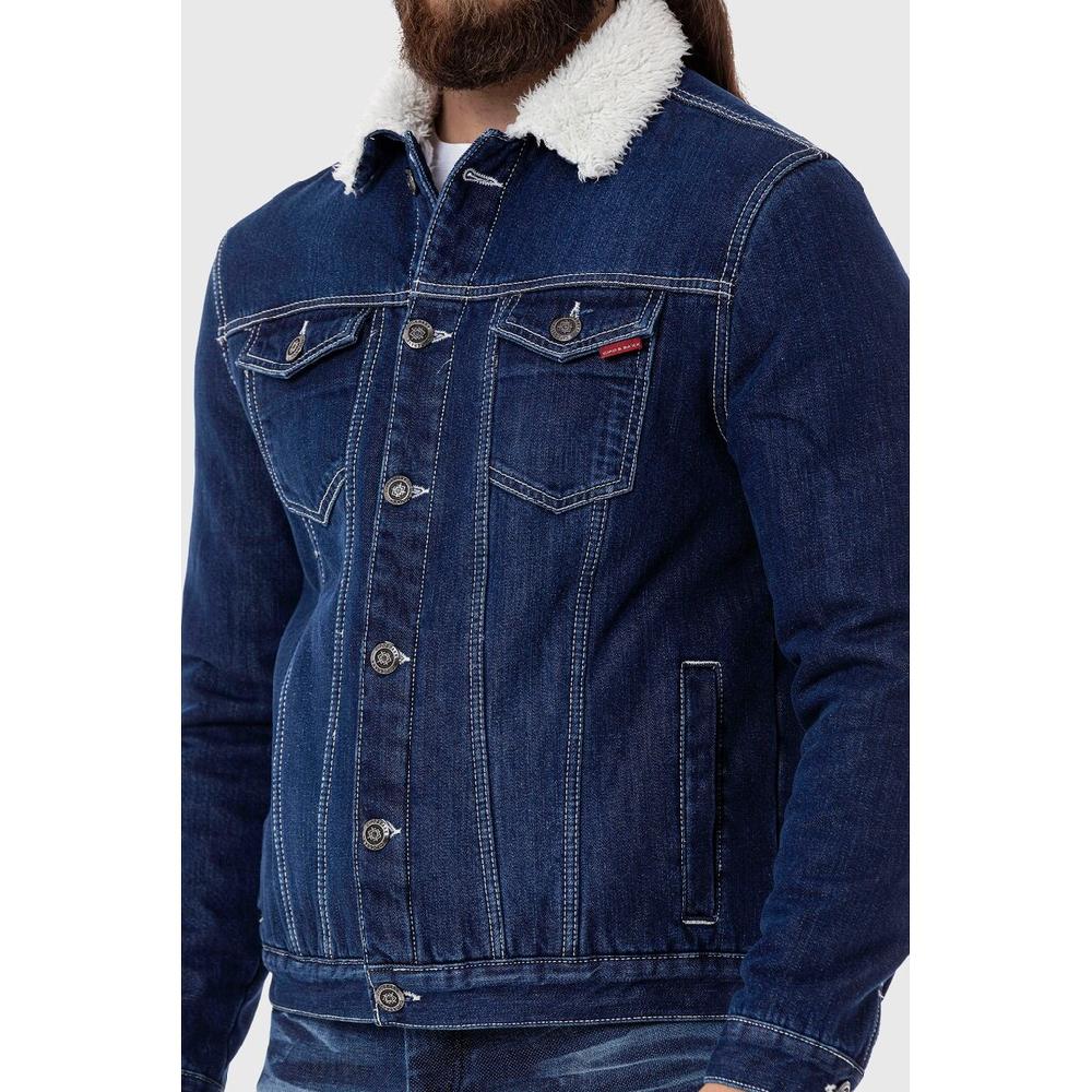 Cipo & Baxx Outdoorjacke »Jacke« Ohne Kapuze Mit Kunstpelz-Kragen