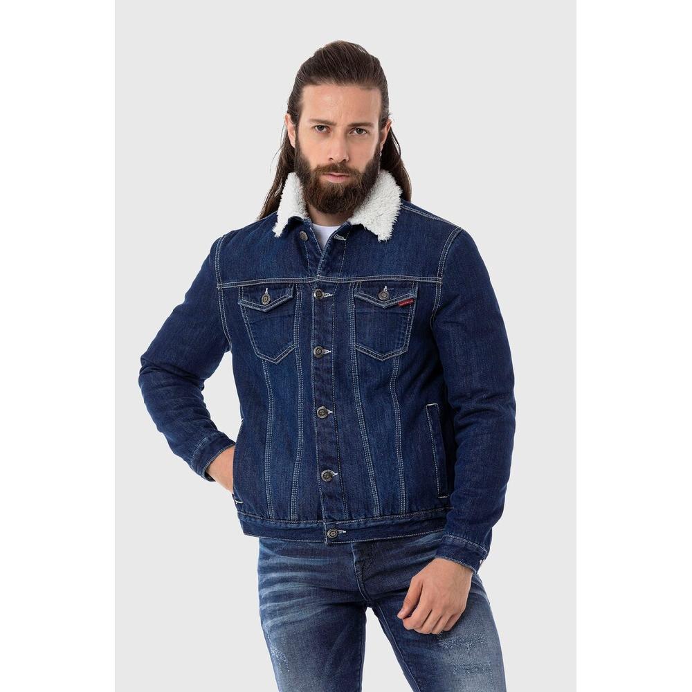 Cipo & Baxx Outdoorjacke »Jacke« ohne Kapuze mit Kunstpelz-Kragen
