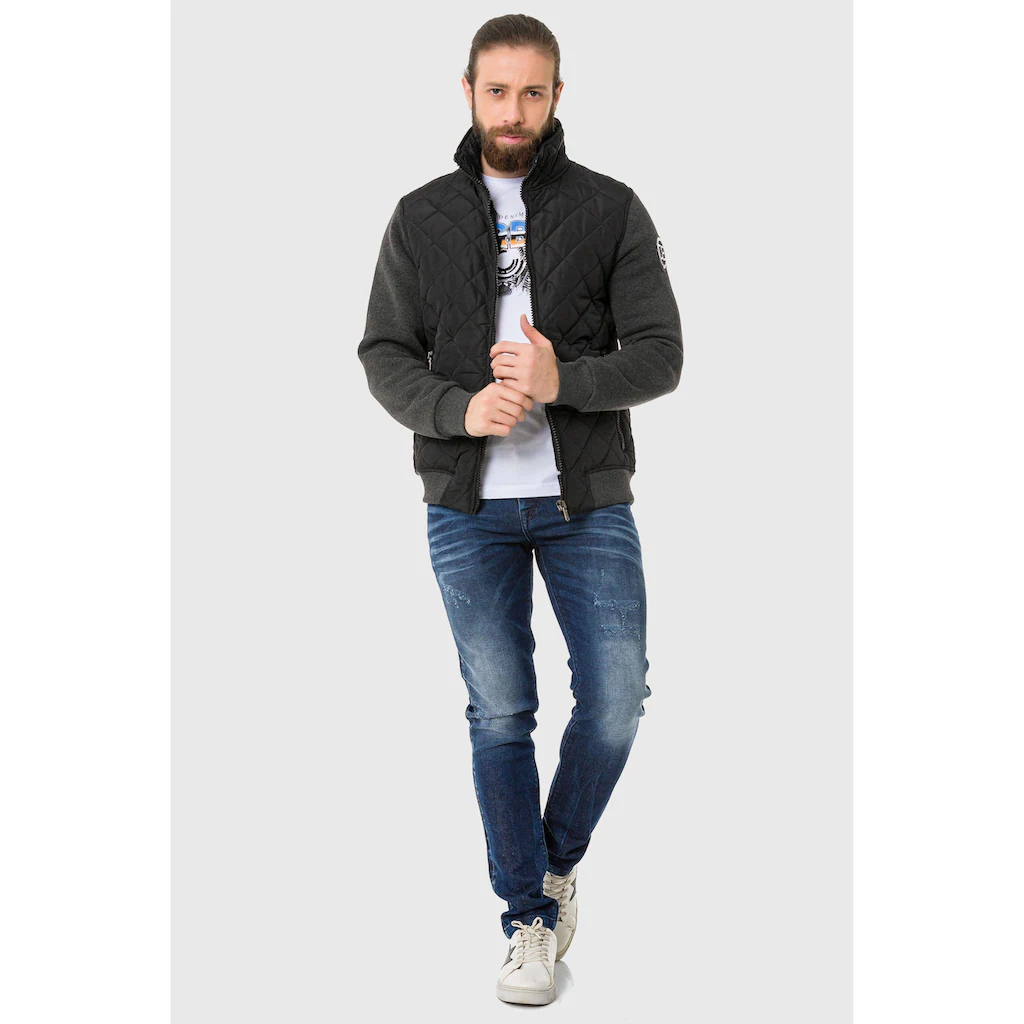 Cipo & Baxx Outdoorjacke »Jacke« Ohne Kapuze Mit Sweatärmeln